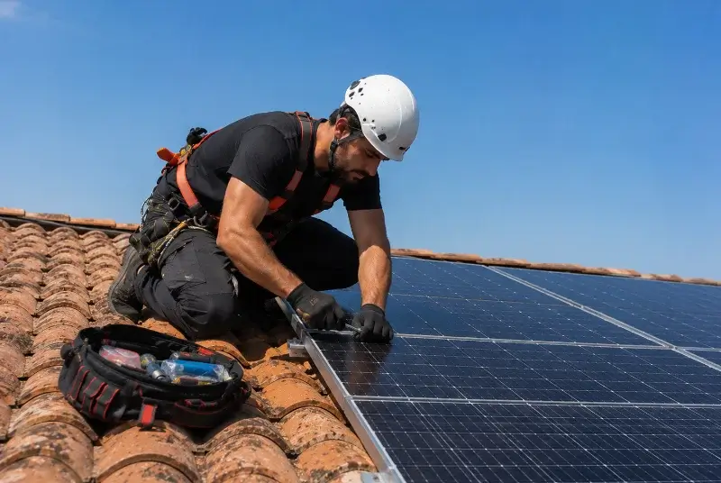 Maintenance et monitoring de panneaux solaires aux Fougerêts
