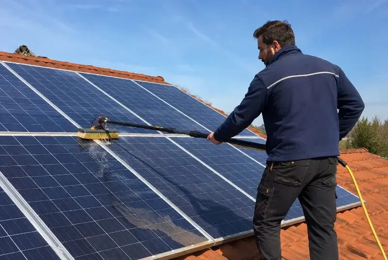 Nettoyage et entretien de panneaux solaires aux Fougerêts